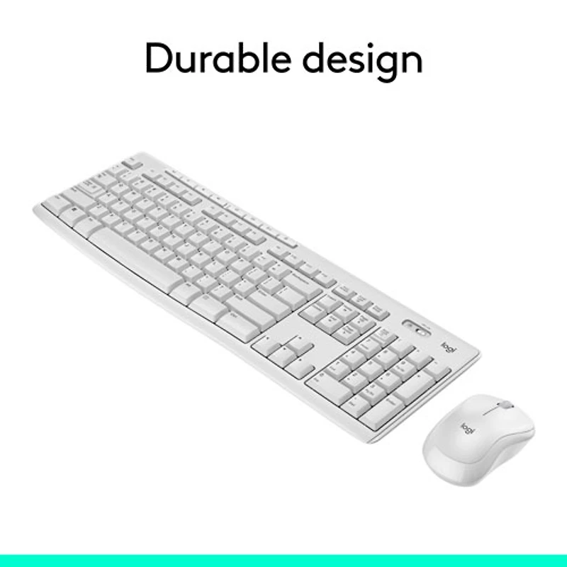 Ensemble clavier et souris sans fil MK270 de Logitech - Blanc - Anglais