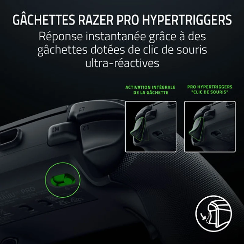 Manette sans fil Raiju V3 Pro de Razer pour PS5/PC - Noir
