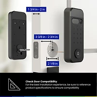 Chamberlain myQ 3-in-1 Video Smart Lock with Key & Biometric Keypad