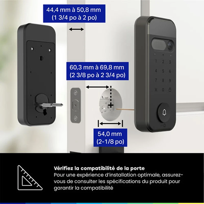 Chamberlain myQ 3-in-1 Video Smart Lock with Key & Biometric Keypad