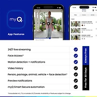Chamberlain myQ 3-in-1 Video Smart Lock with Key & Biometric Keypad