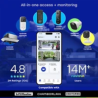 Chamberlain myQ 3-in-1 Video Smart Lock with Key & Biometric Keypad