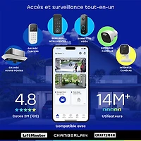 Chamberlain myQ 3-in-1 Video Smart Lock with Key & Biometric Keypad