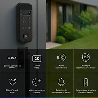 Chamberlain myQ 3-in-1 Video Smart Lock with Key & Biometric Keypad