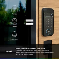 Chamberlain myQ 3-in-1 Video Smart Lock with Key & Biometric Keypad