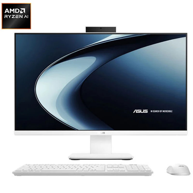 ASUS V600 27" All-in-One PC - White (AMD RyzenAI 7 350/16GB RAM/1TB SSD/Windows Home)