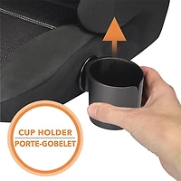 Siège rehausseur sans dossier Youth Booster Elite de Harmony - Noir - Ensemble de 2