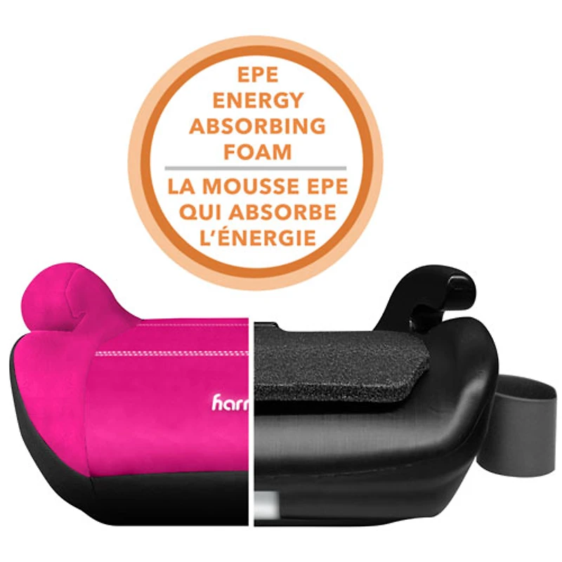 Harmony Youth Booster Elite Backless Booster Car Seat - Pink - 2 Pack