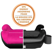Harmony Youth Booster Elite Backless Booster Car Seat - Pink - 2 Pack