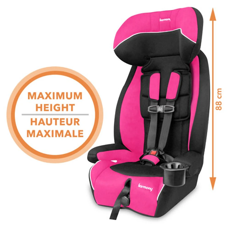 Harmony Defender MAX SIP 360 3-in-1 Deluxe Car Seat - Pink