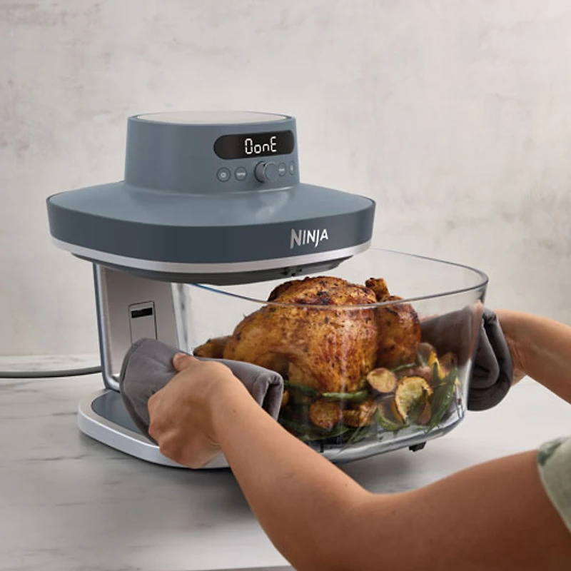 Ninja Crispi Pro 6-in-1 Countertop Glass Air Fryer - 5.7L (6QT) - Cyberspace