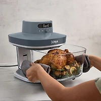 Ninja Crispi Pro 6-in-1 Countertop Glass Air Fryer - 5.7L (6QT) - Cyberspace