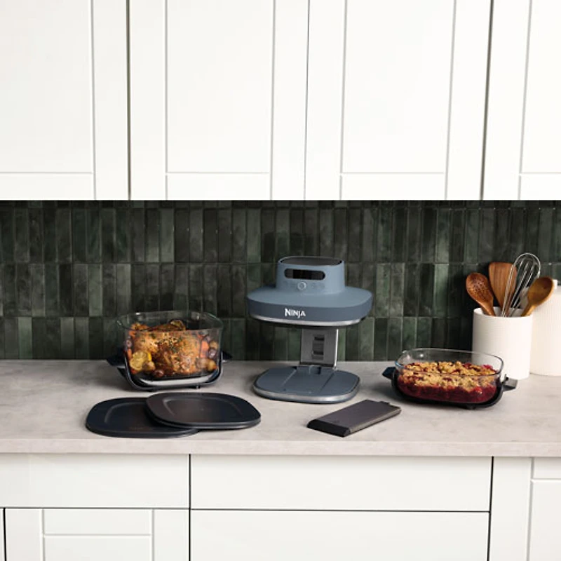 Ninja Crispi Pro 6-in-1 Countertop Glass Air Fryer - 5.7L (6QT) - Cyberspace