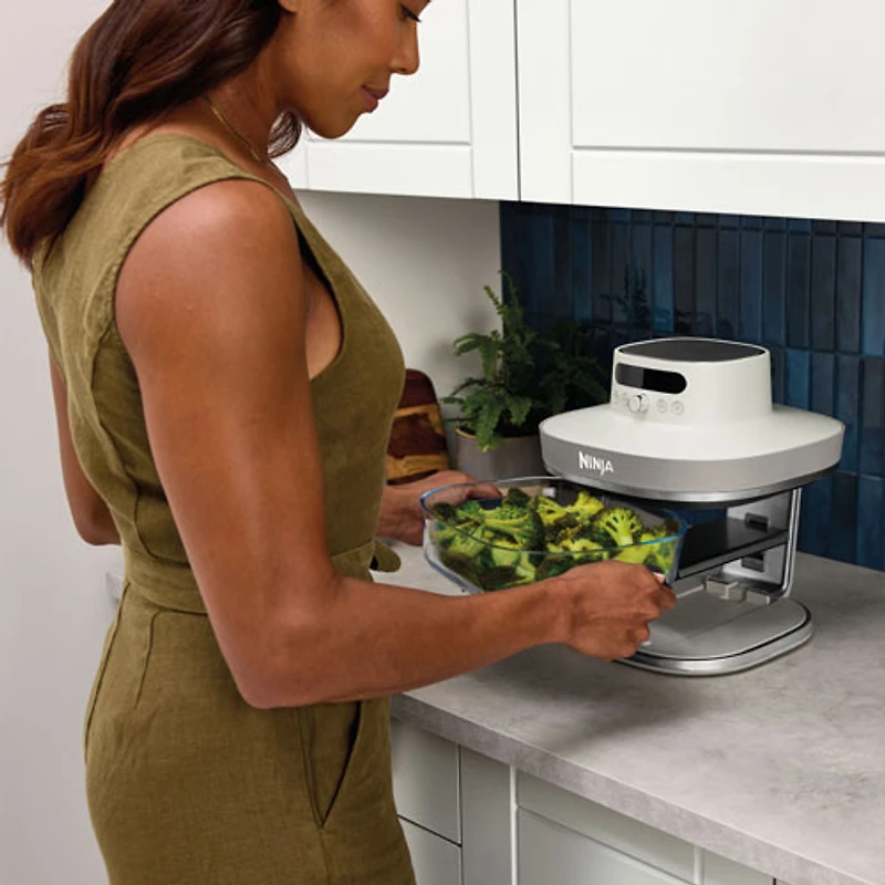 Ninja Crispi Pro 6-in-1 Countertop Glass Air Fryer - 5.7L (6QT) - Bone