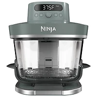 Ninja Crispi Pro 6-in-1 Countertop Glass Air Fryer - 5.7L (6QT) - Ash Grey