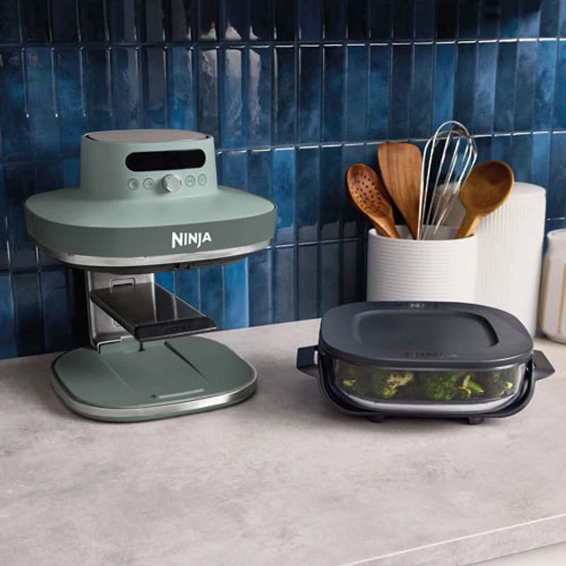 Ninja Crispi Pro 6-in-1 Countertop Glass Air Fryer - 5.7L (6QT) - Ash Grey