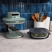 Ninja Crispi Pro 6-in-1 Countertop Glass Air Fryer - 5.7L (6QT) - Ash Grey