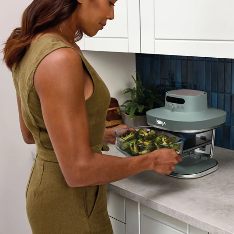 Ninja Crispi Pro 6-in-1 Countertop Glass Air Fryer - 5.7L (6QT) - Ash Grey