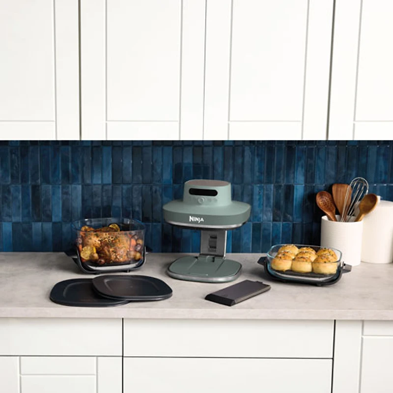 Ninja Crispi Pro 6-in-1 Countertop Glass Air Fryer - 5.7L (6QT) - Ash Grey