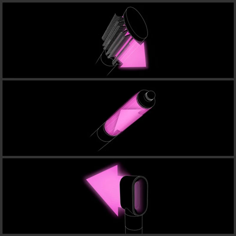 Séchoir coiffant et sèche-cheveux Airwrap Origin de Dyson - Nickel/Cuivre