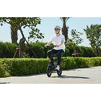 GoPowerBike GoDash Foldable Electric City Bike (400W Motor / Up to 48km Range / 32km/h Top Speed) - Black