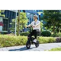 GoPowerBike GoDash Foldable Electric City Bike (400W Motor / Up to 48km Range / 32km/h Top Speed) - Black