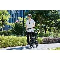 GoPowerBike GoDash Foldable Electric City Bike (400W Motor / Up to 48km Range / 32km/h Top Speed) - Black