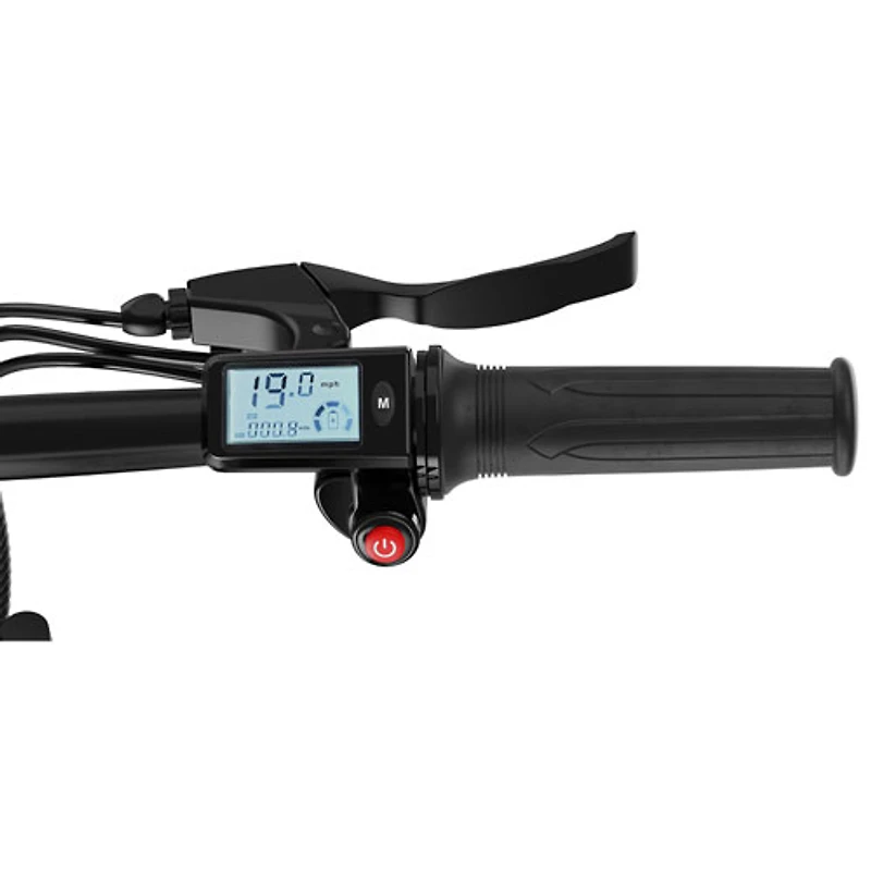 Vélo de ville électrique repliable GoRay de GoPowerBike (moteur 350W/autonomie jusqu'à 30,6km/vitesse maximale 32 km/h) - Noir