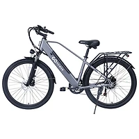 GoPowerBike GoScout Electric City Bike (500W Motor / up to 72km Range / 32 km/h) - Silver