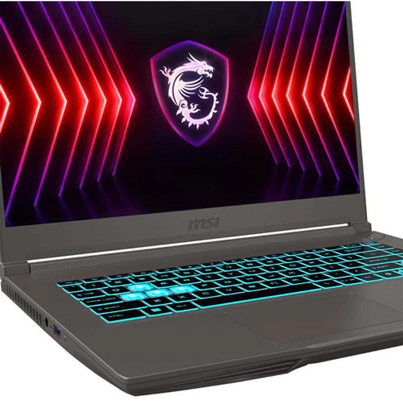 MSI Thin 15 15.6" Gaming Laptop - Black (Intel Core i5-13420H/16GB RAM/512GB SSD/GeForce RTX 3050/Windows 11 Home)