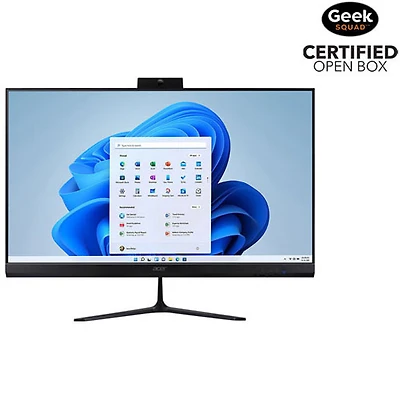 Boîte ouverte - Ordinateur tout-en-un Aspire C27 d'Acer (Ryzen 7 5700U d'AMD/RAM 16 Go/SSD 1 To/Windows 11)