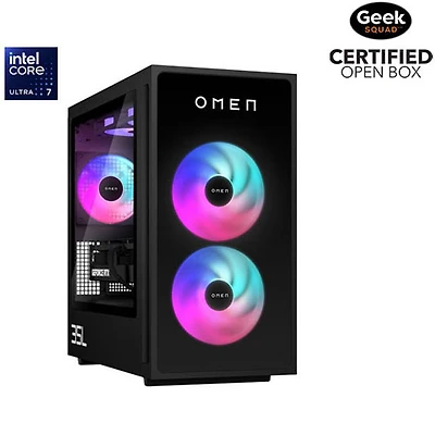 Boîte ouverte - Ordinateur de jeu Omen 35L de HP (Core Ultra 7-265F d'Intel/RAM 32 Go/SSD 2 To/GeForce RTX 5070/Windows 11)