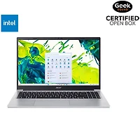 Open Box - Acer Aspire Light 15 15.6" Laptop w/ 1 year of Microsoft 365 - Light Silver (Intel N150/4GB RAM/128GB SSD)