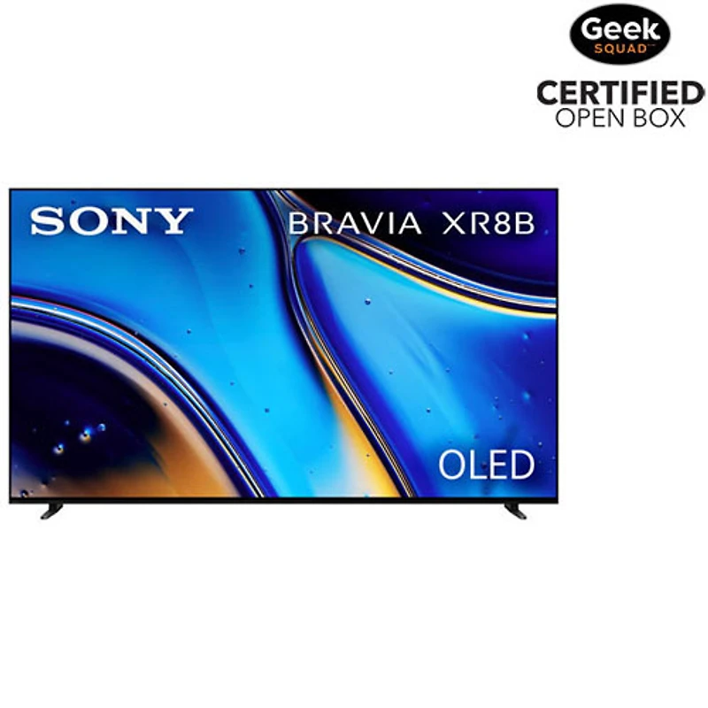 Open Box - Sony Bravia 65" XR8B Series 4K UHD HDR OLED Smart Google TV (K65XR8B) - Dark Silver