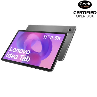 Boîte ouverte - Tablette Android 15 Idea Tab 11 po 128 Go de Lenovo à processeur octocoeur Dimensity 6300 de MediaTek - Gris luna