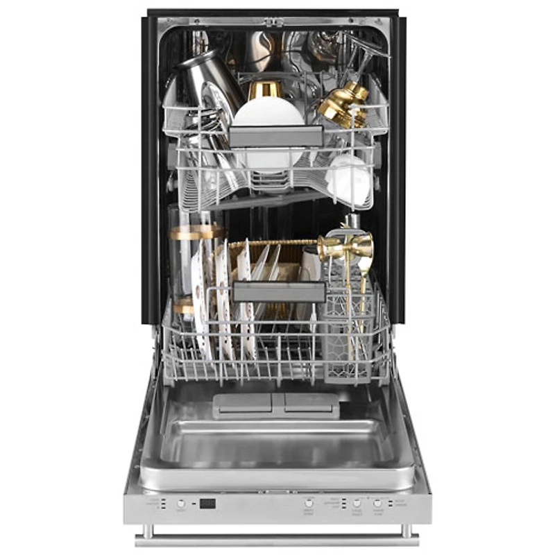 Haier 18" 47dB Built-In Dishwasher with Stainless Steel Tub (UDT165SIVII) - Stainless Steel