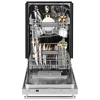 Haier 18" 47dB Built-In Dishwasher with Stainless Steel Tub (UDT165SIVII) - Stainless Steel