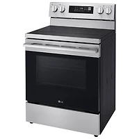 Cuisinière à induction autonome avec convection véritable et friture à l'air 6,3 pi³ 30 po de LG (LRIN6323YE) - Acier inoxydable