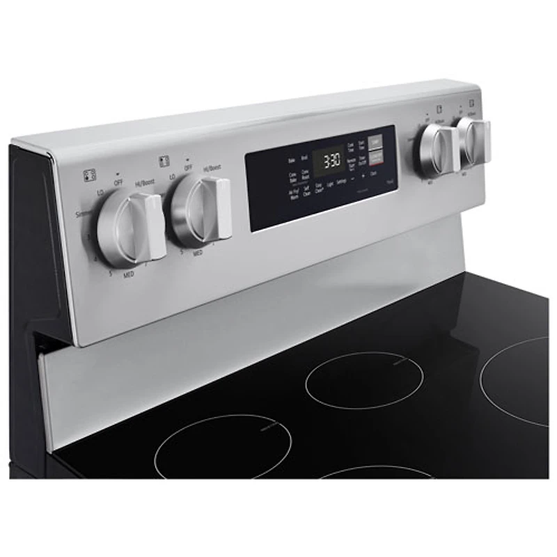 Cuisinière à induction autonome avec convection véritable et friture à l'air 6,3 pi³ 30 po de LG (LRIN6323YE) - Acier inoxydable