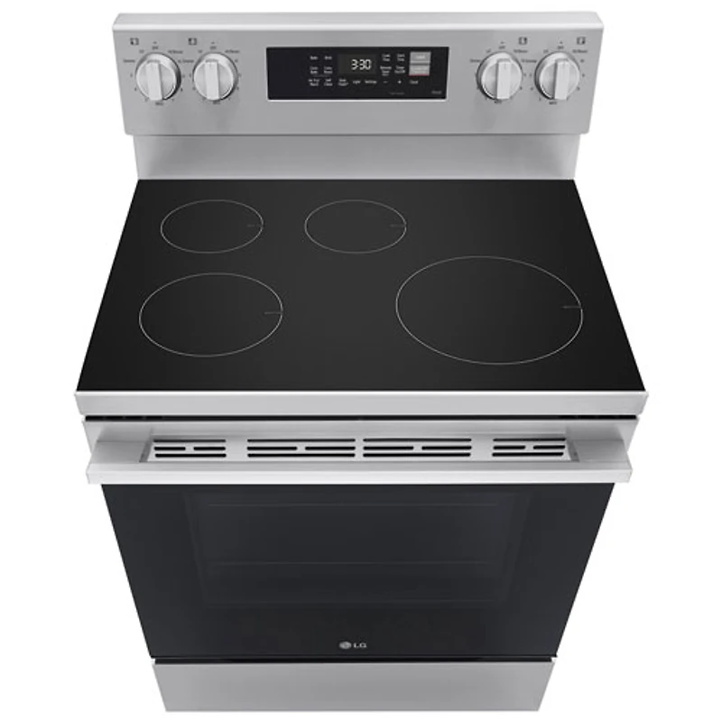 Cuisinière à induction autonome avec convection véritable et friture à l'air 6,3 pi³ 30 po de LG (LRIN6323YE) - Acier inoxydable