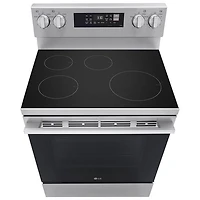 Cuisinière à induction autonome avec convection véritable et friture à l'air 6,3 pi³ 30 po de LG (LRIN6323YE) - Acier inoxydable