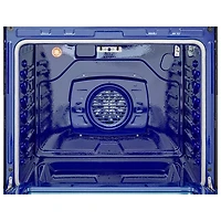 Cuisinière autonome à surface lisse avec convection véritable et friture à l'air 6,3 pi³ 30 po de LG (LREN6321YE) - Acier inoxydable