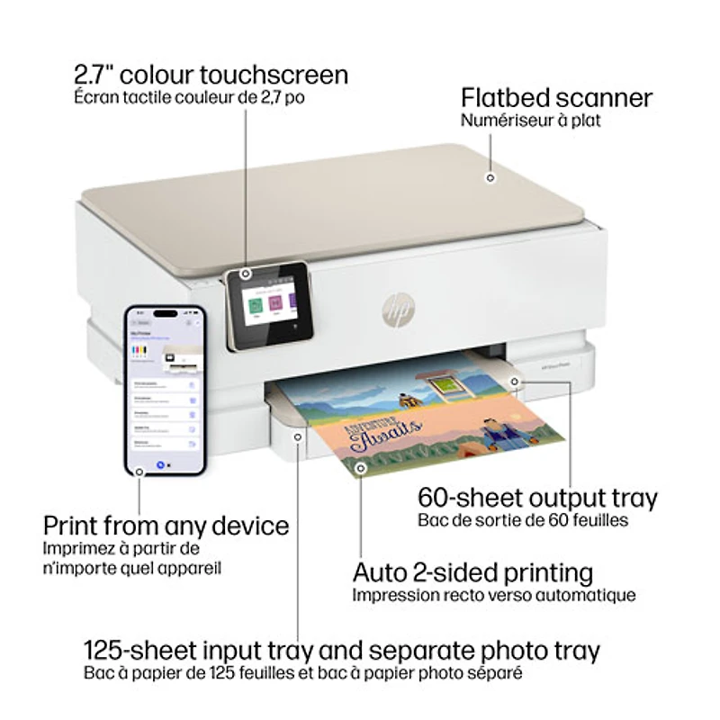 Imprimante à jet d'encre tout-en-un Envy Photo 7275 de HP