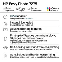 Imprimante à jet d'encre tout-en-un Envy Photo 7275 de HP