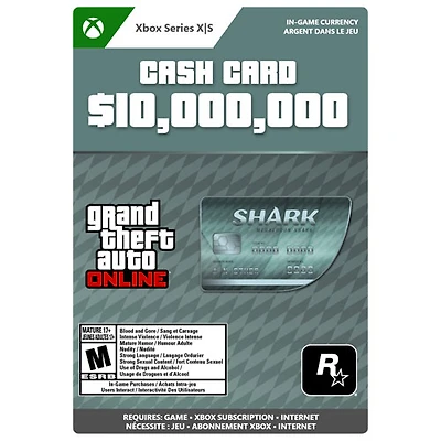 GTA Online - $10,000,000 Megalodon Shark Cash Card (Xbox Series X|S) - Digital Download