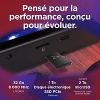 Console de jeu tactile WUXGA de 8,8 po Legion Go 2 de Lenovo - Noir éclipse (Ryzen Z2 Extreme d'AMD/RAM 32 Go/SSD 1 To/Win11)