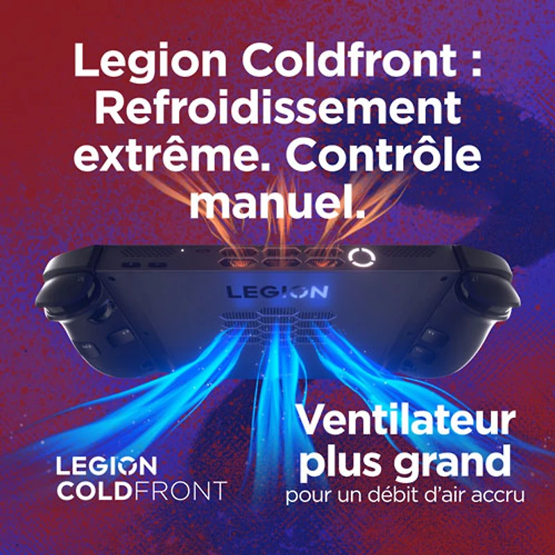 Console de jeu tactile WUXGA de 8,8 po Legion Go 2 de Lenovo - Noir éclipse (Ryzen Z2 Extreme d'AMD/RAM 32 Go/SSD 1 To/Win11)