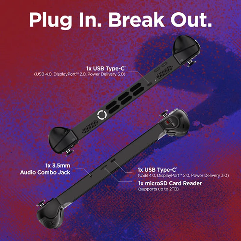 Console de jeu tactile WUXGA de 8,8 po Legion Go 2 de Lenovo - Noir éclipse (Ryzen Z2 Extreme d'AMD/RAM 32 Go/SSD 1 To/Win11)