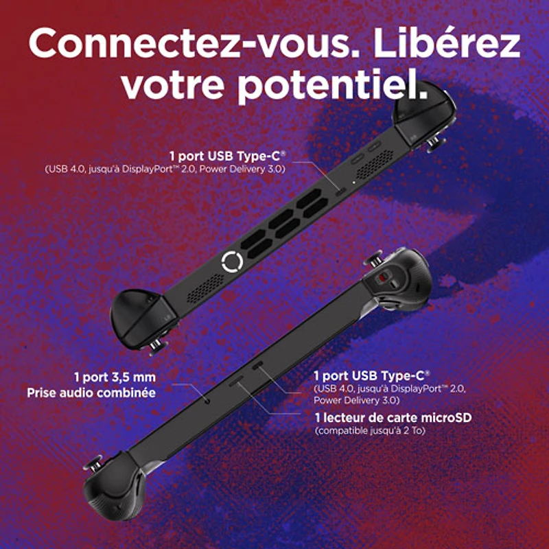 Console de jeu tactile WUXGA de 8,8 po Legion Go 2 de Lenovo - Noir éclipse (Ryzen Z2 Extreme d'AMD/RAM 32 Go/SSD 1 To/Win11)