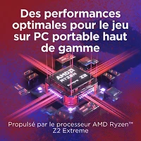 Console de jeu tactile WUXGA de 8,8 po Legion Go 2 de Lenovo - Noir éclipse (Ryzen Z2 Extreme d'AMD/RAM 32 Go/SSD 1 To/Win11)